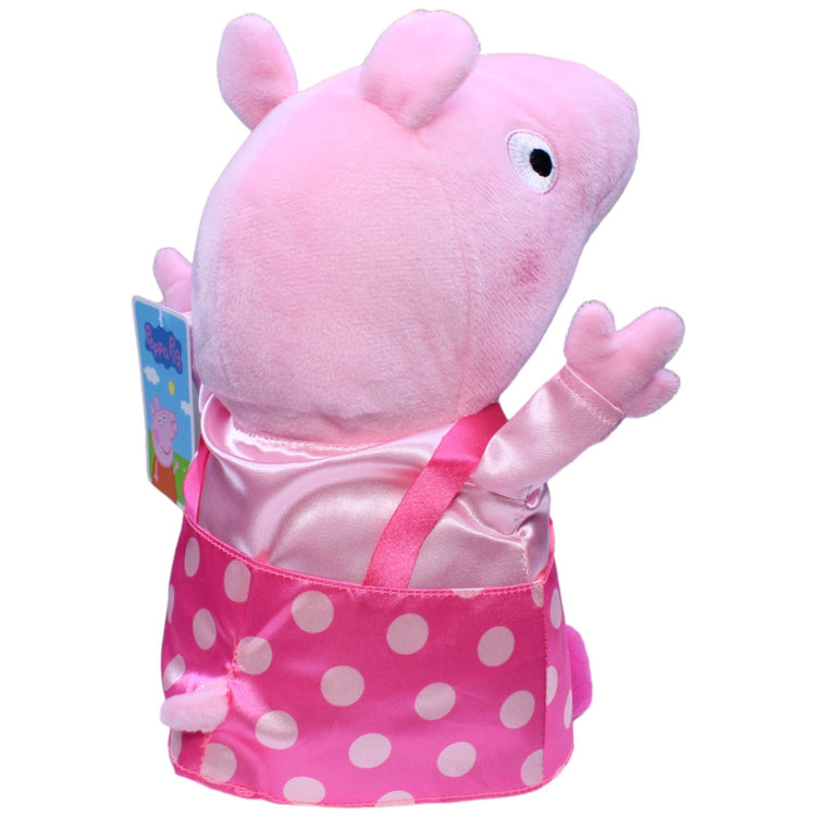 1232684 Play by Play Peppa mit gepunktetem Kleid aus Peppa Wutz Kuscheltier Kumpel Leo neu