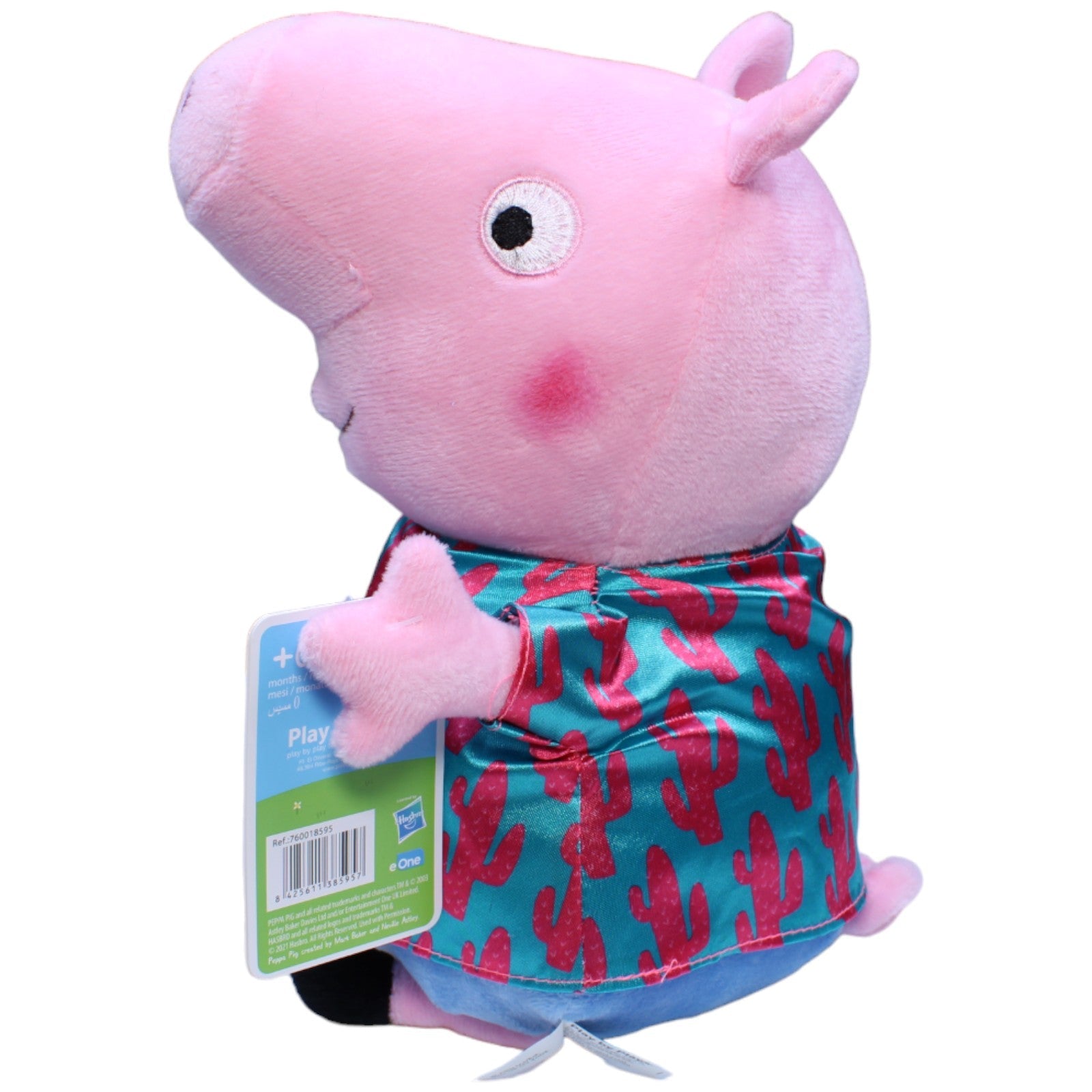 1232686 Play by Play Peppa mit Kaktus Hemd aus Peppa Wutz Kuscheltier Kumpel Leo neu