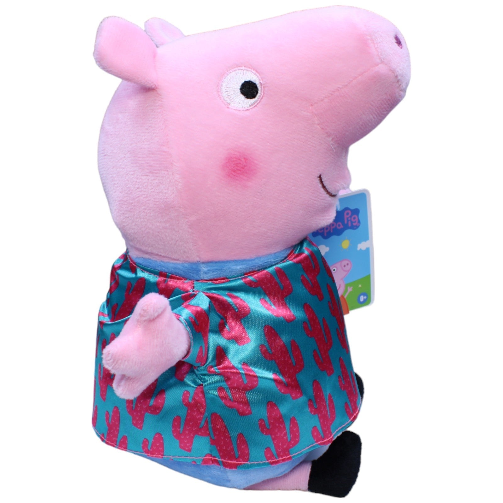 1232686 Play by Play Peppa mit Kaktus Hemd aus Peppa Wutz Kuscheltier Kumpel Leo neu