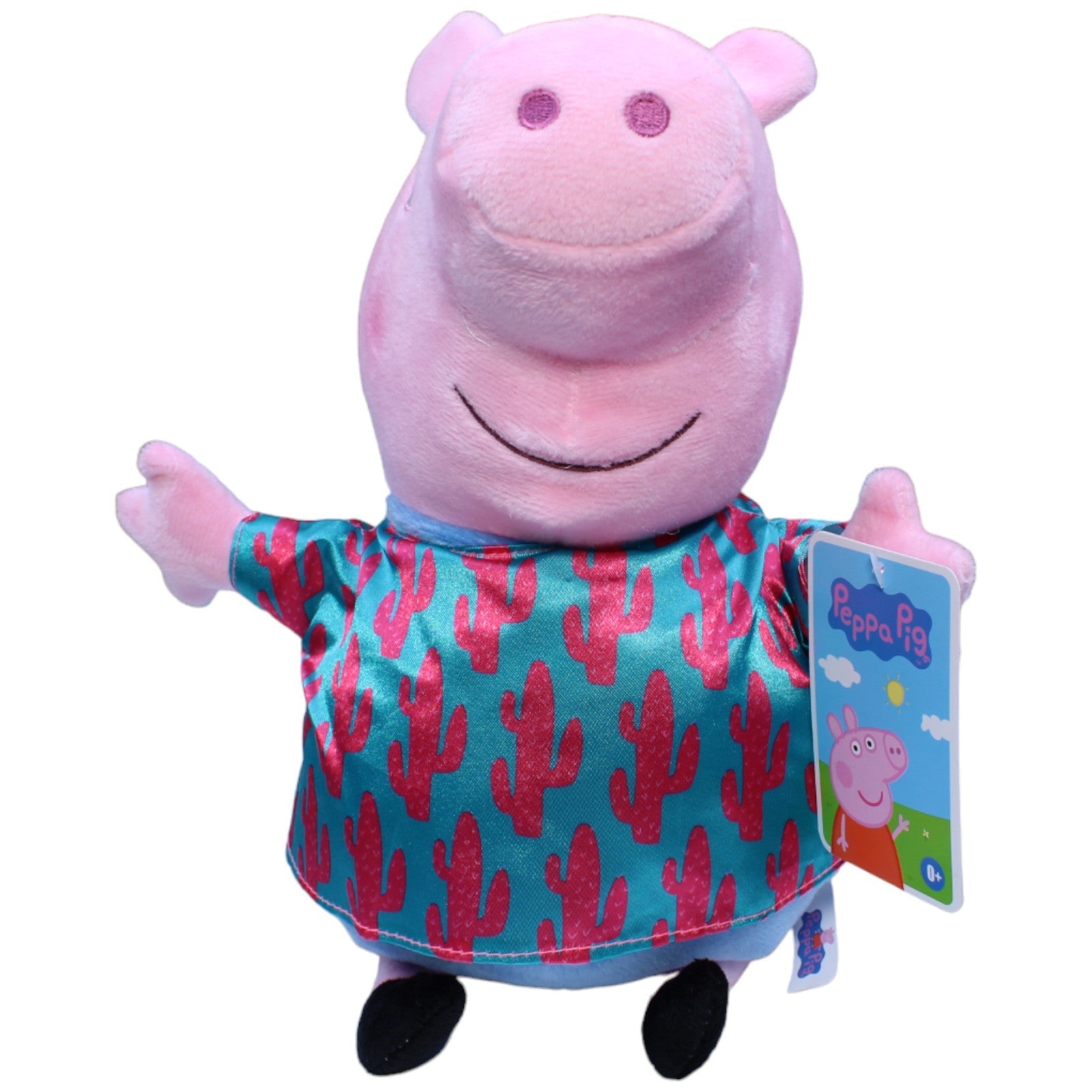 1232686 Play by Play Peppa mit Kaktus Hemd aus Peppa Wutz Kuscheltier Kumpel Leo neu