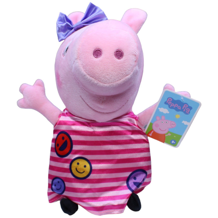 1232687 Play by Play Peppa mit gestreiftem Kleid aus Peppa Wutz Kuscheltier Kumpel Leo neu