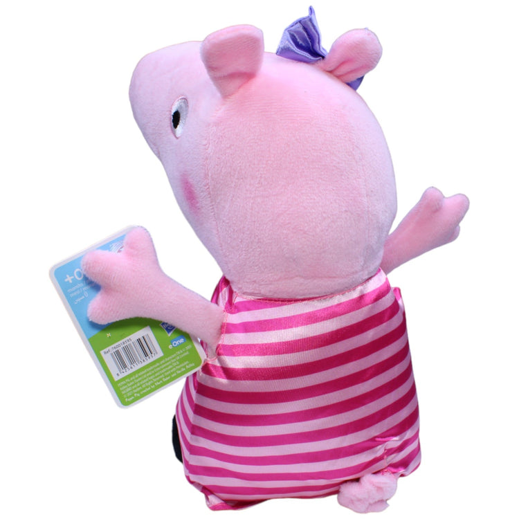 1232687 Play by Play Peppa mit gestreiftem Kleid aus Peppa Wutz Kuscheltier Kumpel Leo neu