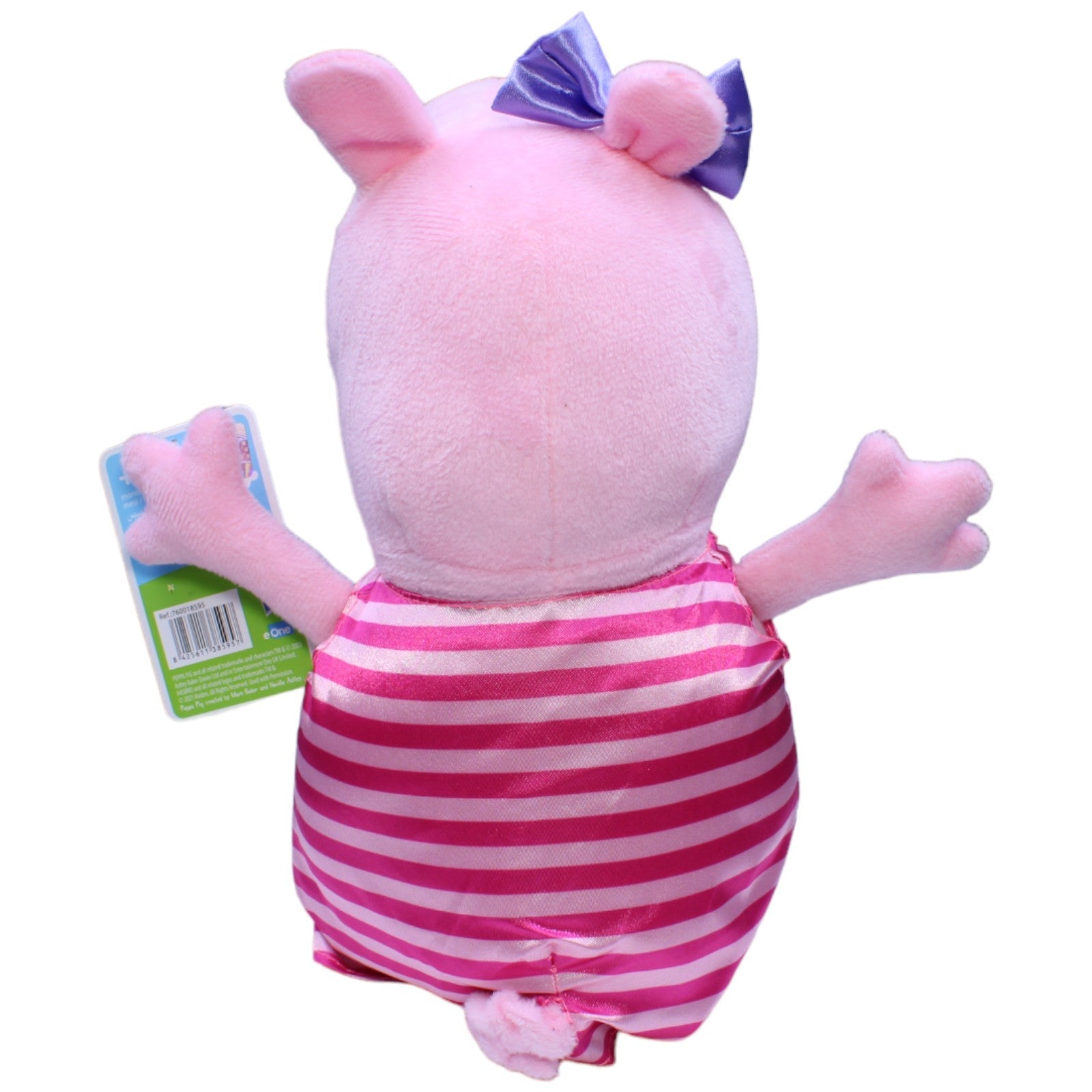 1232687 Play by Play Peppa mit gestreiftem Kleid aus Peppa Wutz Kuscheltier Kumpel Leo neu