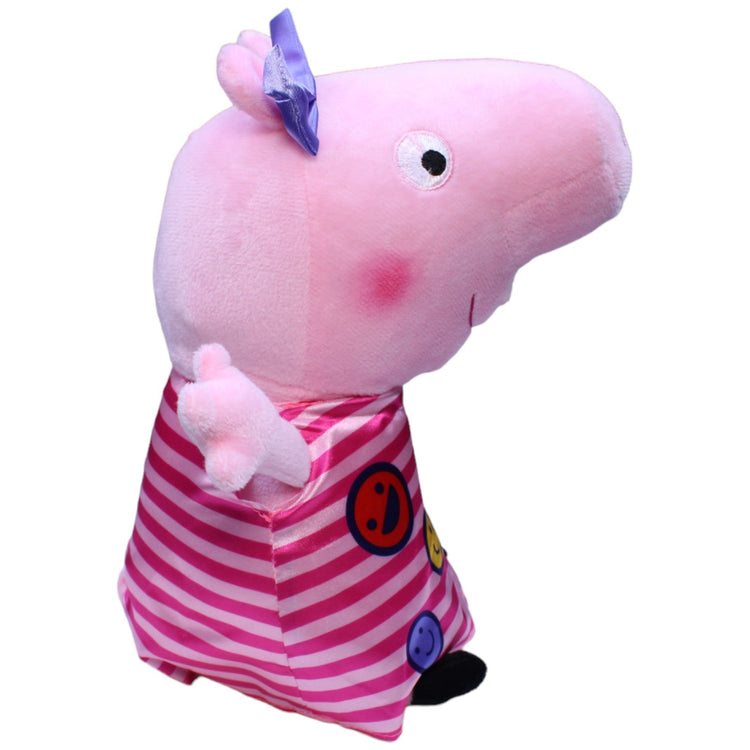 1232687 Play by Play Peppa mit gestreiftem Kleid aus Peppa Wutz Kuscheltier Kumpel Leo neu