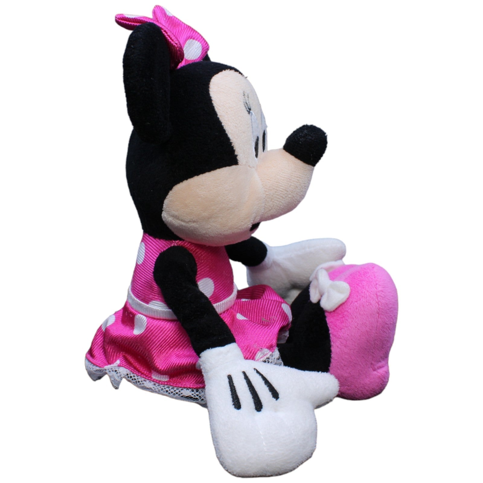 1232725 Nicotoy Disney Minnie Maus mit rosa Kleid Kuscheltier Kumpel Leo Disney Gebraucht