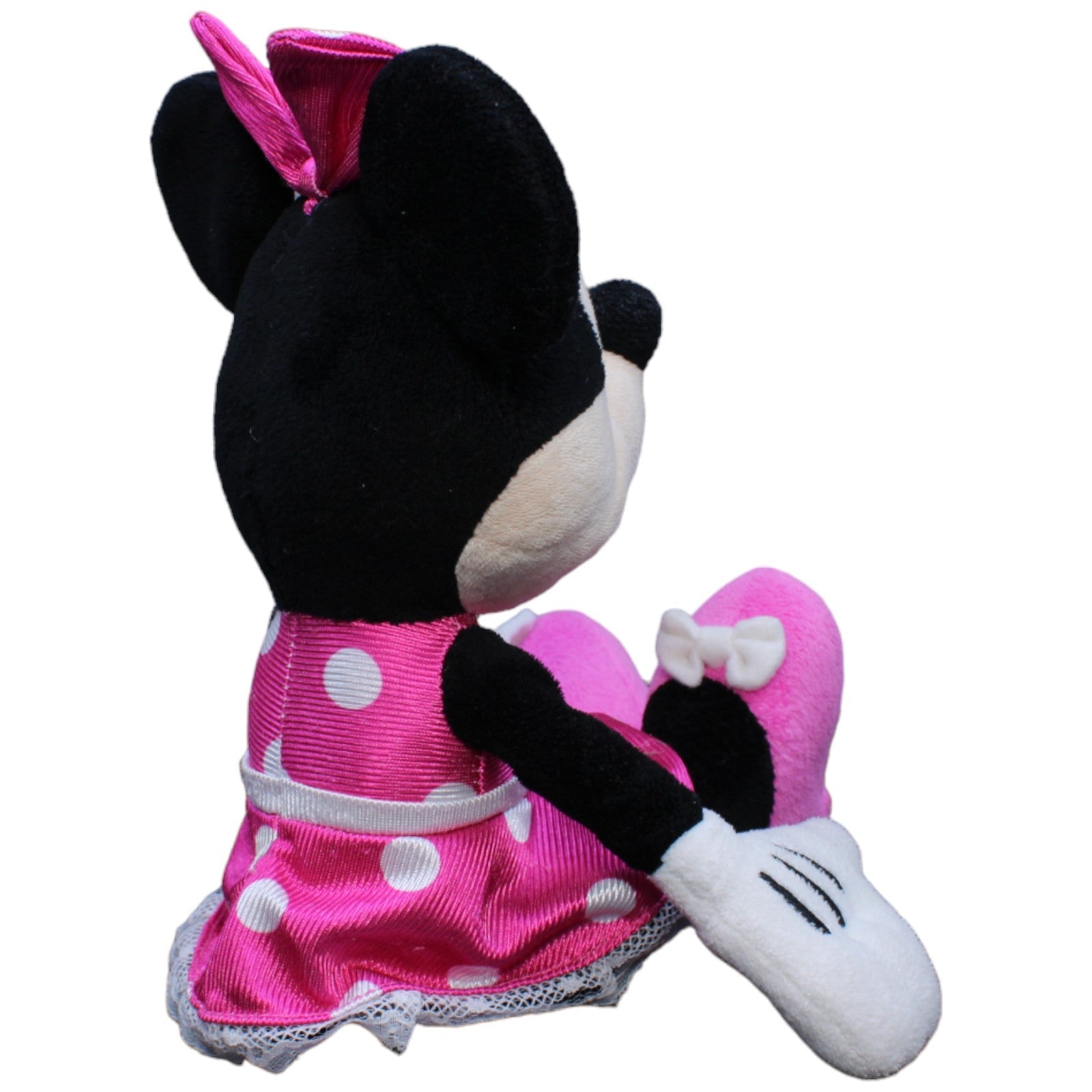 1232725 Nicotoy Disney Minnie Maus mit rosa Kleid Kuscheltier Kumpel Leo Disney Gebraucht