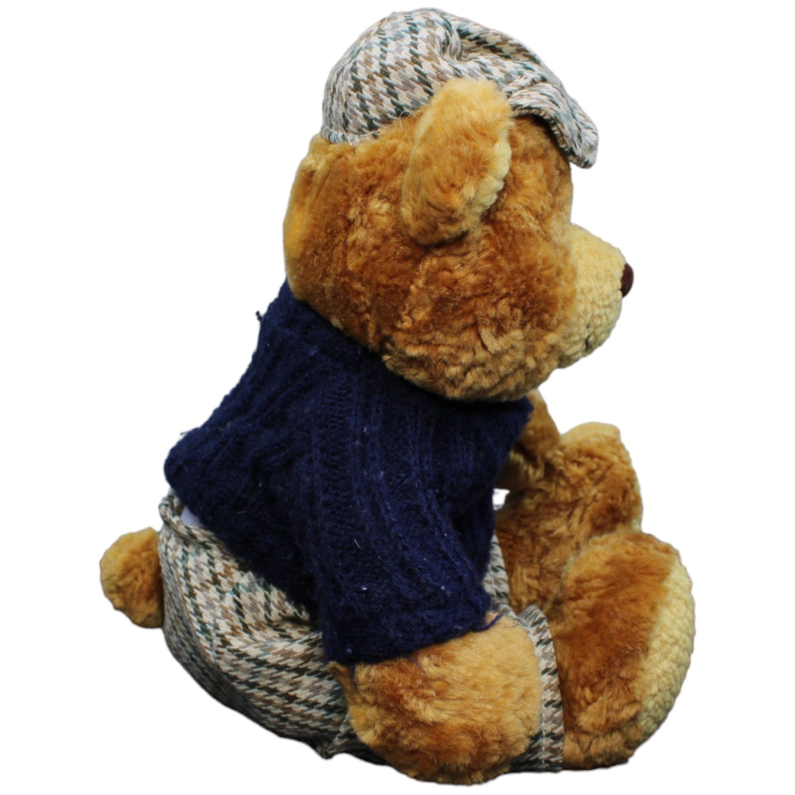 1232732 Kuschelwuschel Bär mit Pulli und Mütze Kuscheltier Kumpel Leo Gebraucht Teddy Teddybär