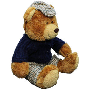 1232732 Kuschelwuschel Bär mit Pulli und Mütze Kuscheltier Kumpel Leo Gebraucht Teddy Teddybär