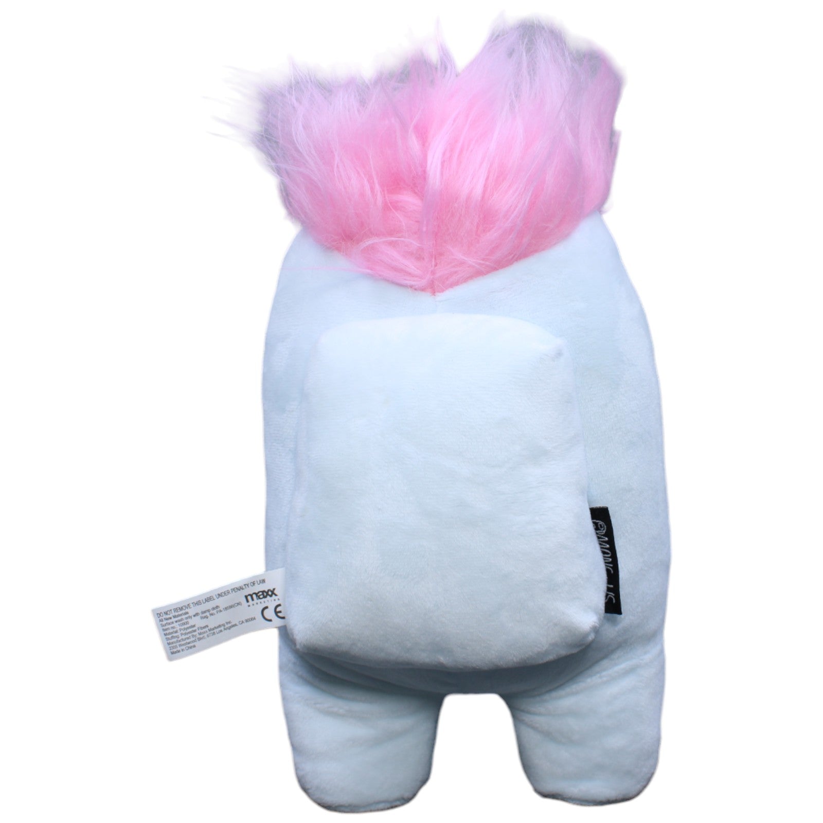 1232771 YuMe Toys Crewmitglied Einhorn aus Among Us, weiß Plüschfigur Kumpel Leo neu