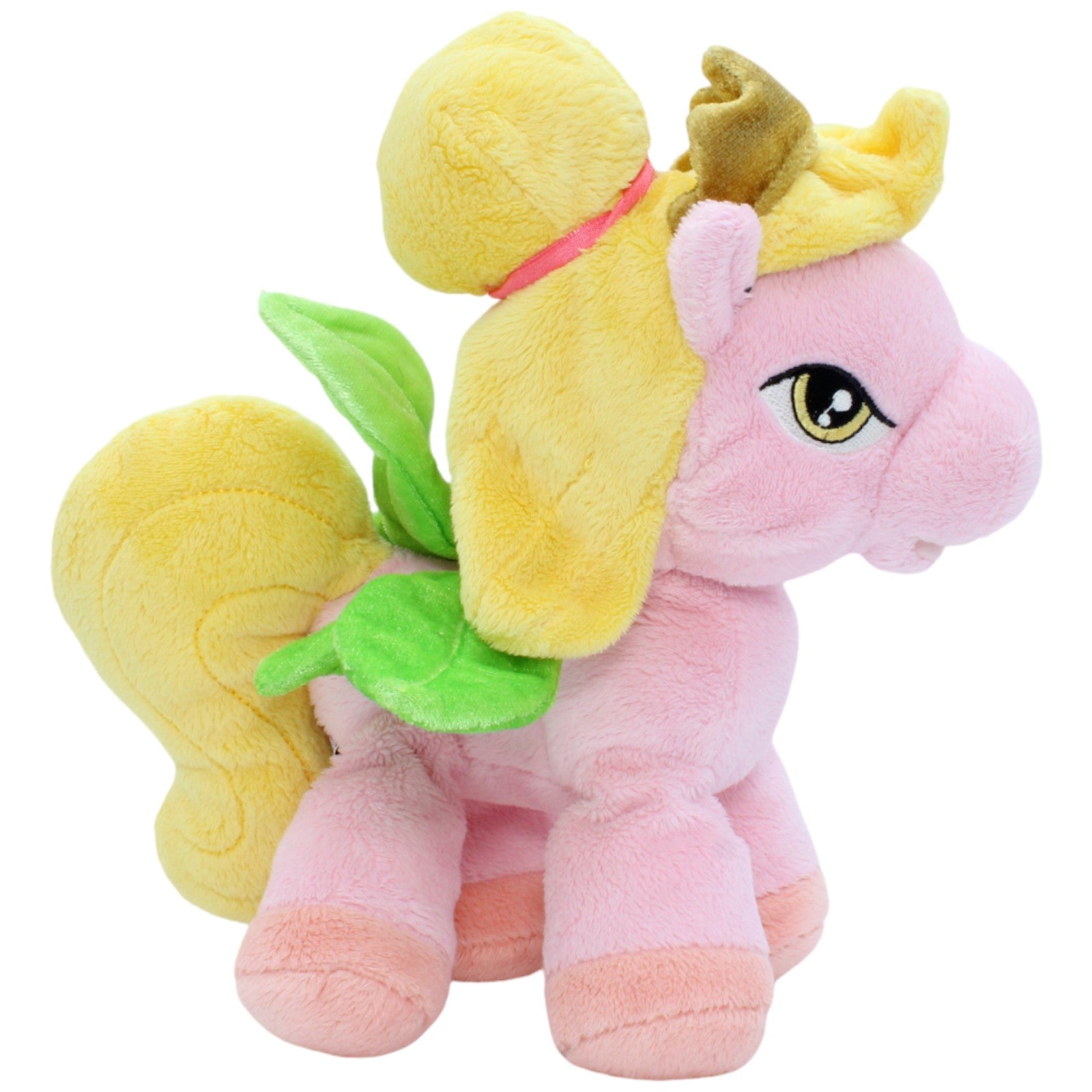 123278 Simba Filly Pony mit grünen Flügeln rosa, klein Kuscheltier Kumpel Leo Gebraucht