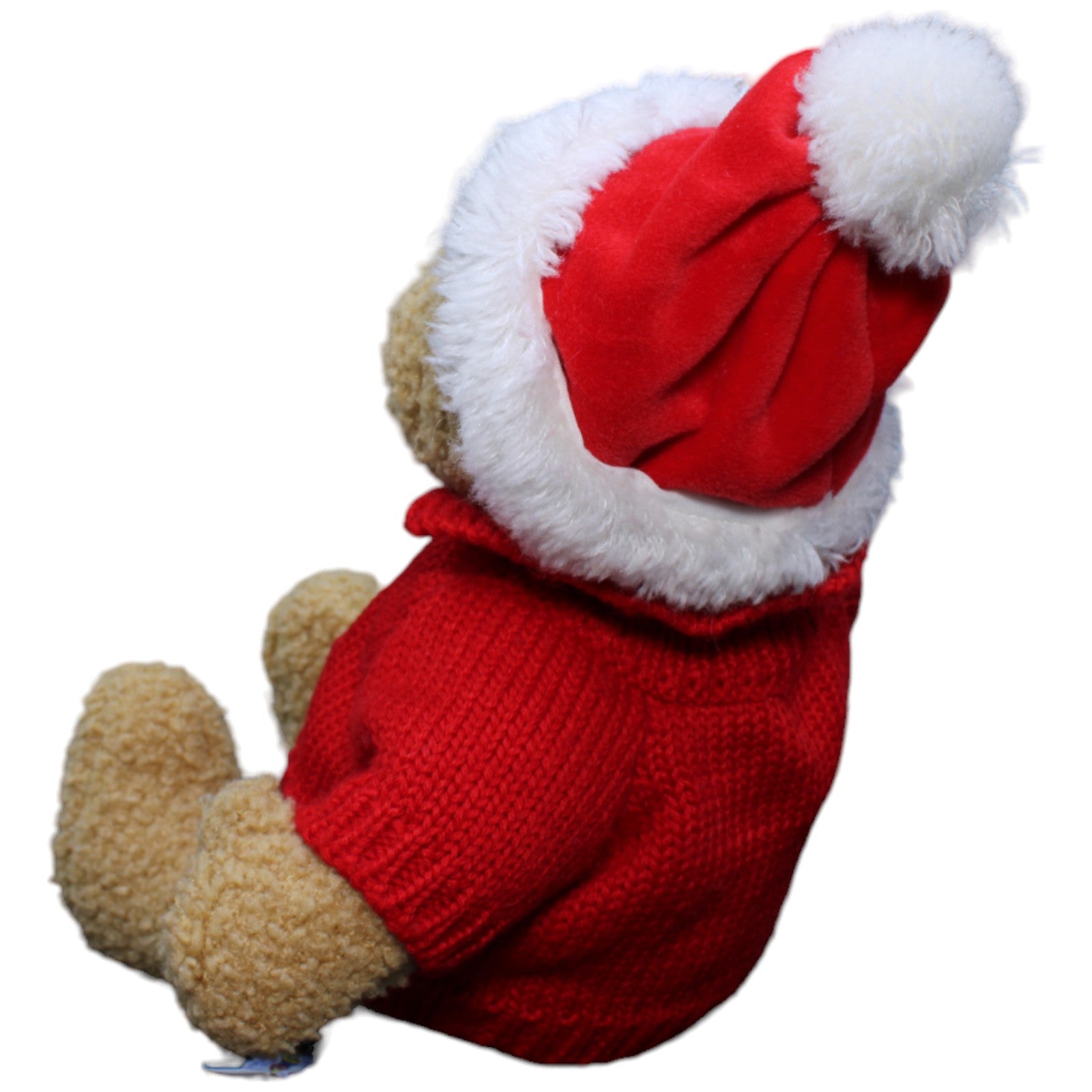 1232782 Heunec Teddybär mit Weihnachtsmütze und Pulli Kuscheltier Kumpel Leo Bär Gebraucht