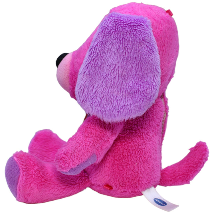 1232820 V-Tech KidiFluffies Hund, pink Interaktives Spielzeug Kumpel Leo Gebraucht