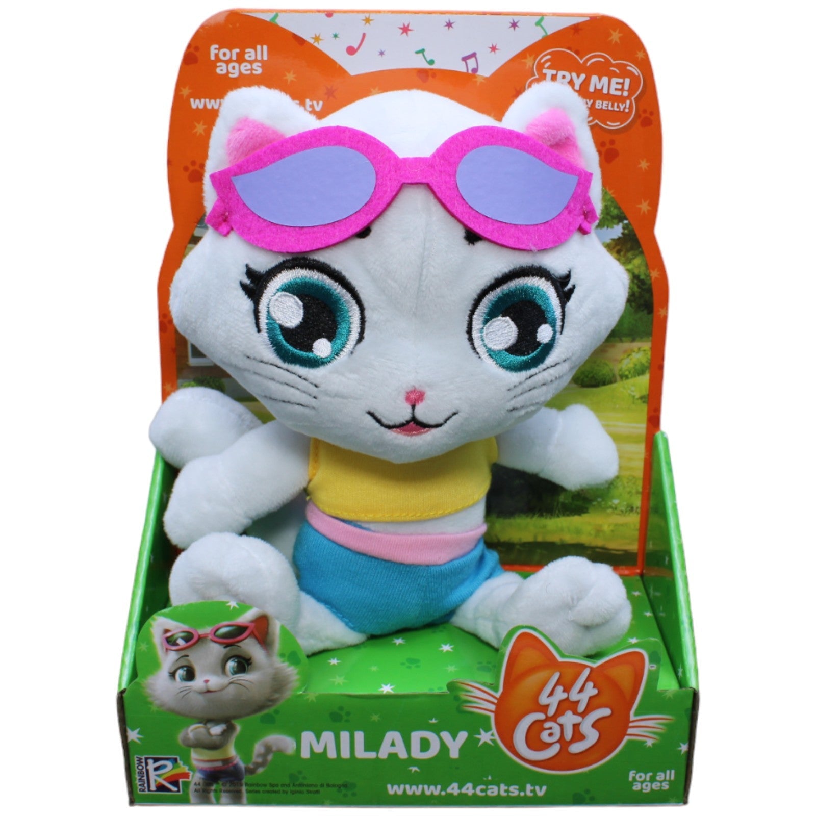 1232937 Smoby Toys Milady mit Sound aus 44 Cats Kuscheltier Kumpel Leo Katze neu