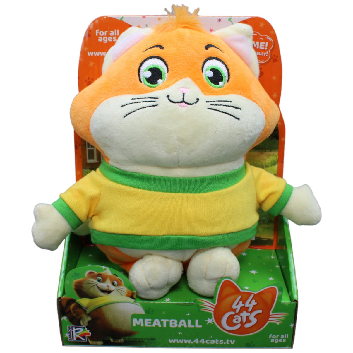 1232939 Smoby Toys Metti mit Sound aus 44 Cats Kuscheltier Kumpel Leo Katze Meatball Metty