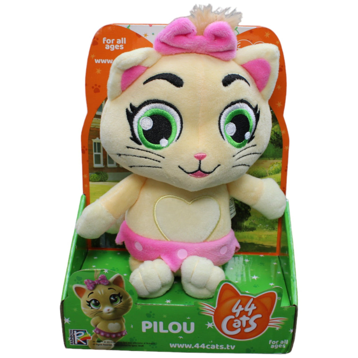 1232940 Smoby Toys Pilou mit Sound aus 44 Cats Kuscheltier Kumpel Leo Katze neu