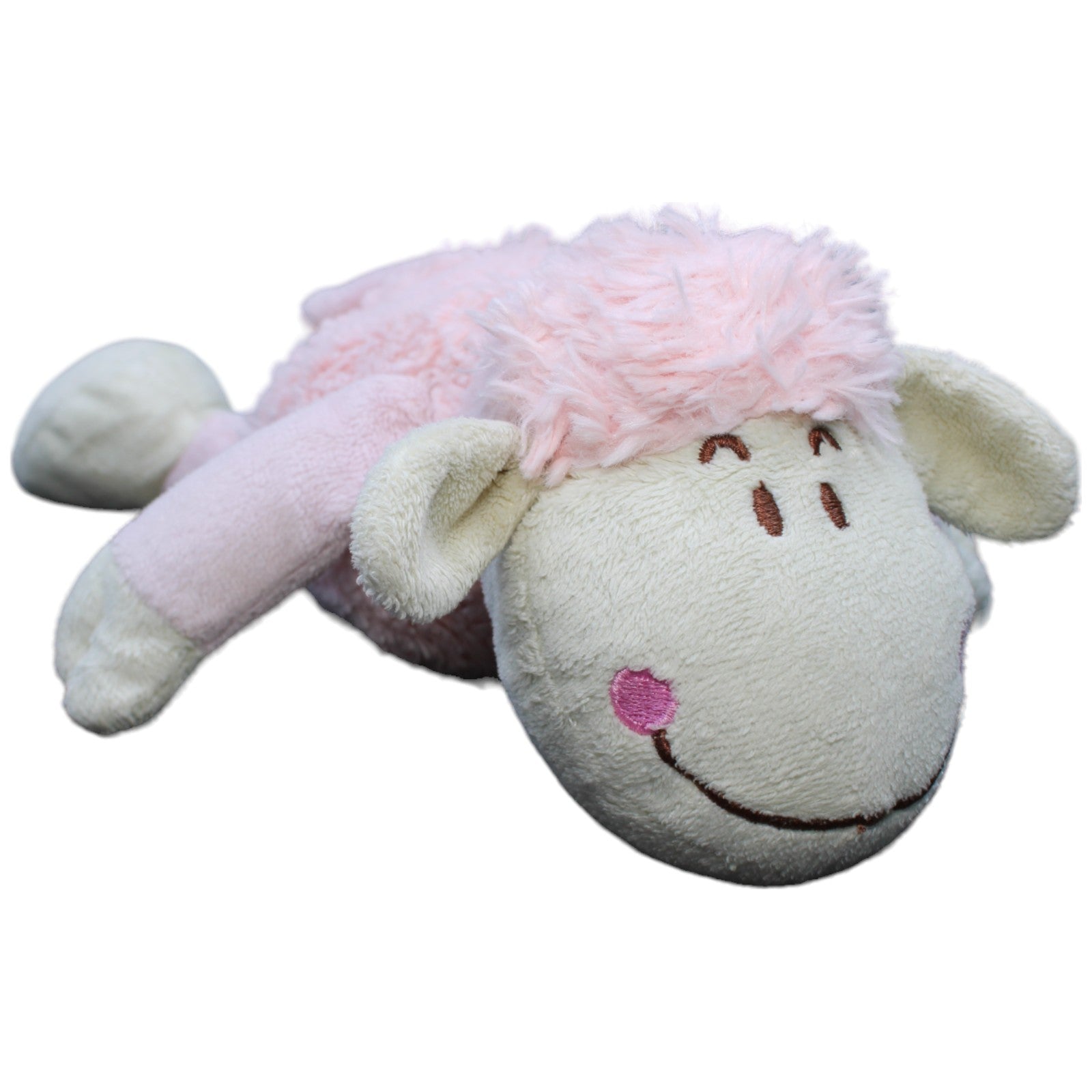 1232966 Unbekannt Schaf rosa, liegend Kuscheltier Kumpel Leo Gebraucht