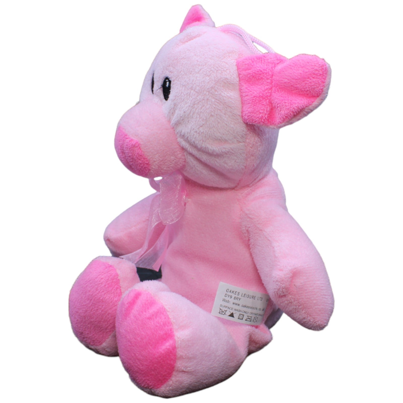 1232968 Oakes Leisure Schwein mit rosa Schleife Kuscheltier Kumpel Leo Gebraucht