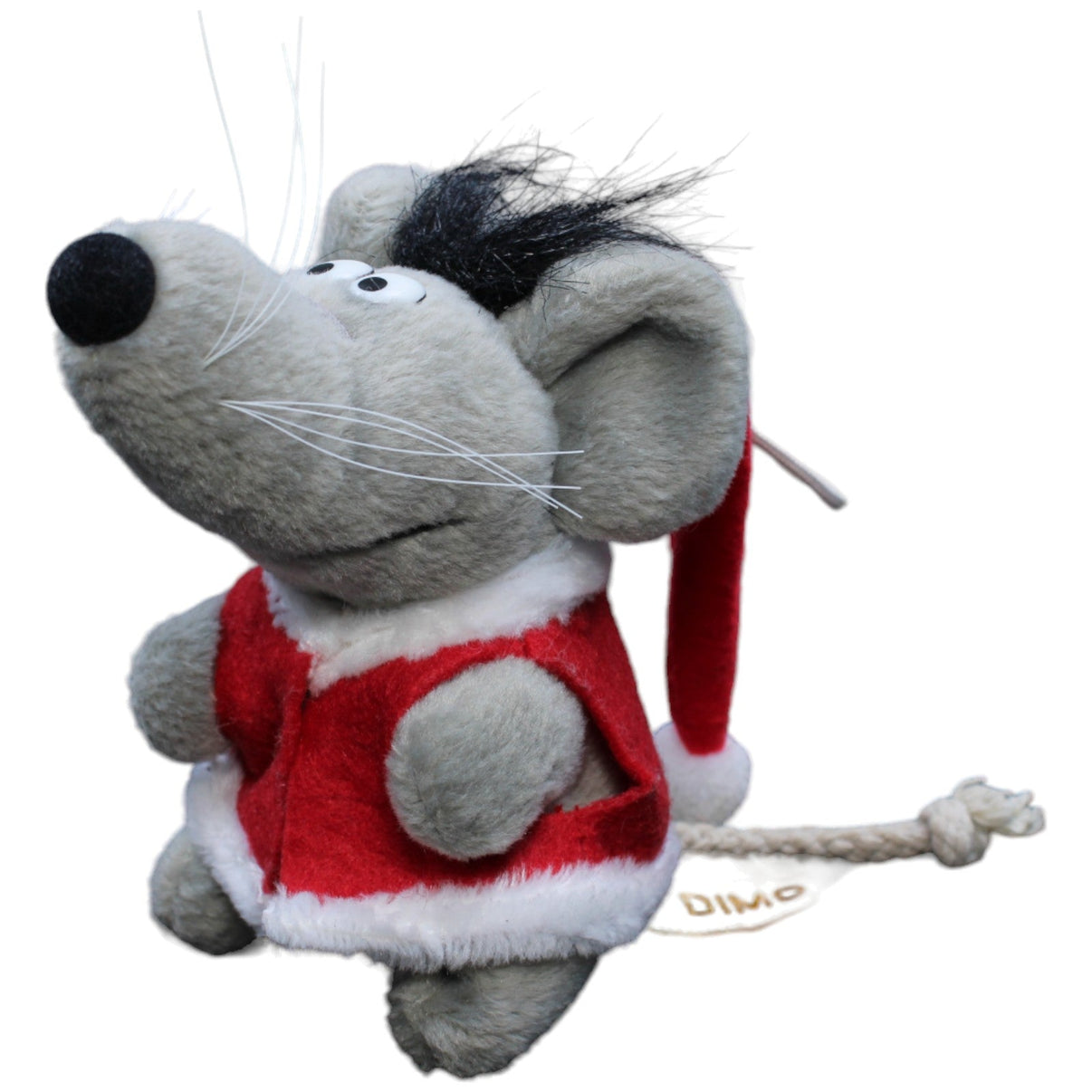 1232978 DIMO Vintage Schlüsselanhänger Uli Stein, Ratte im Weihnachtsoutfit Schlüsselanhänger Kumpel Leo Gebraucht Vintage