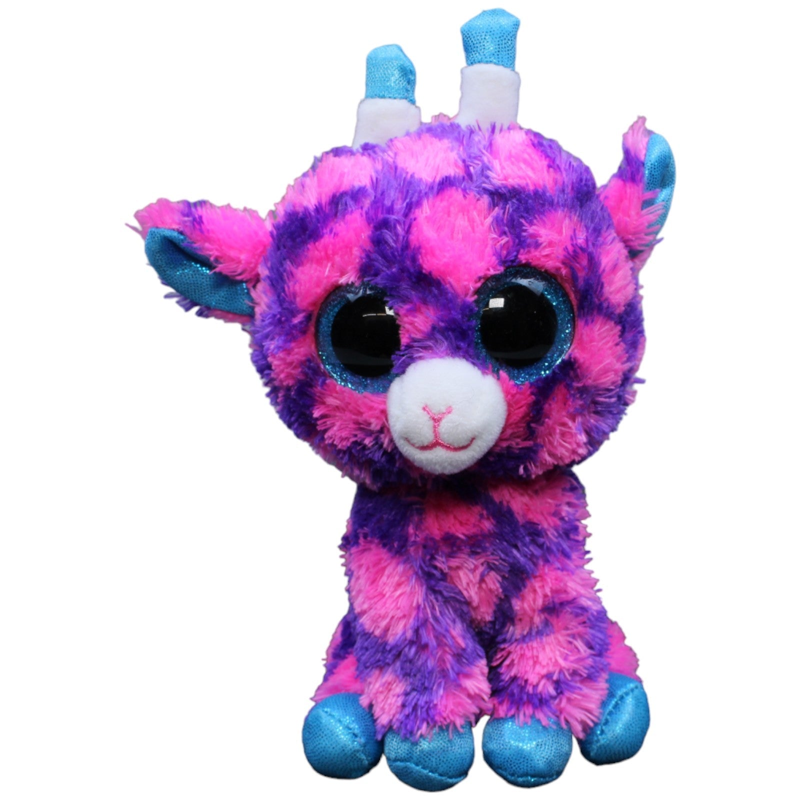 1232980 TY Beanie Boo, Giraffe Sky High Kuscheltier Kumpel Leo Gebraucht Glubschi