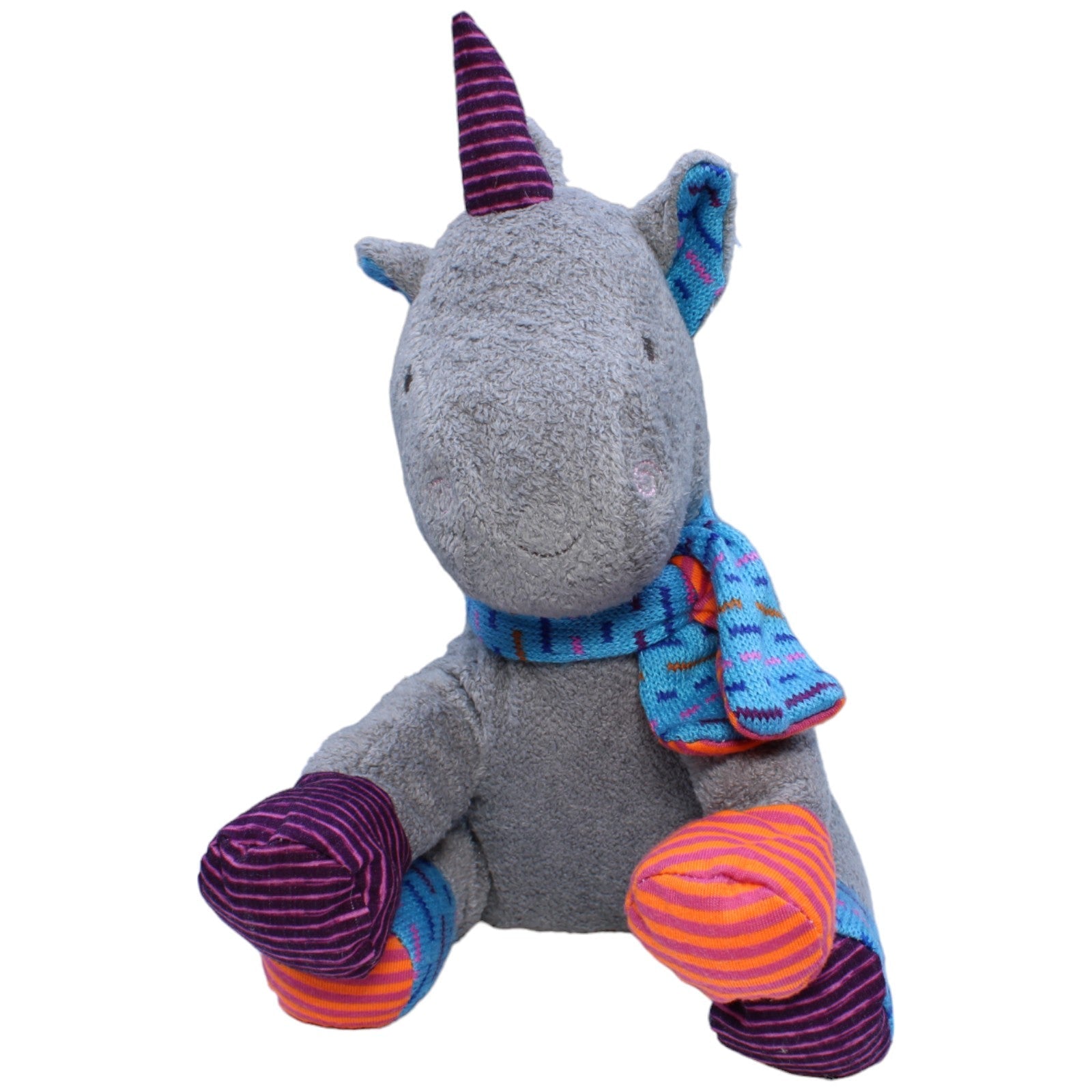 1233004 Bieco Spielwaren Einhorn, grau Kuscheltier Kumpel Leo Gebraucht