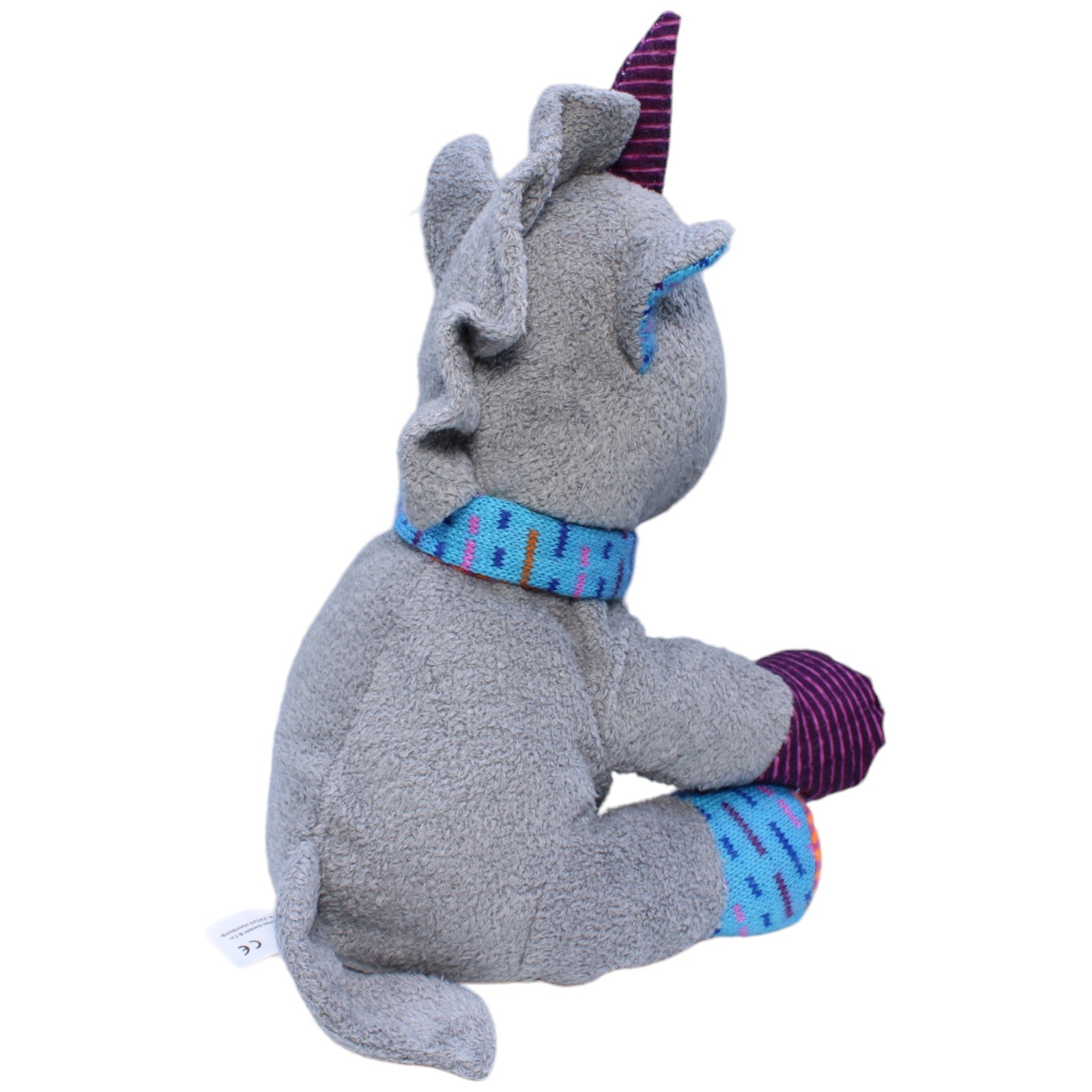 1233004 Bieco Spielwaren Einhorn, grau Kuscheltier Kumpel Leo Gebraucht