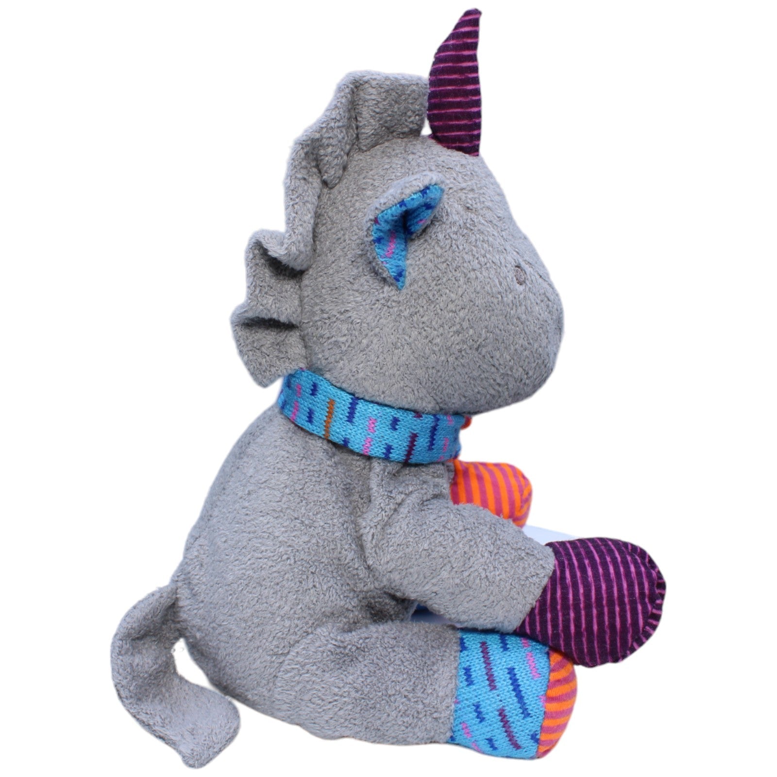 1233004 Bieco Spielwaren Einhorn, grau Kuscheltier Kumpel Leo Gebraucht