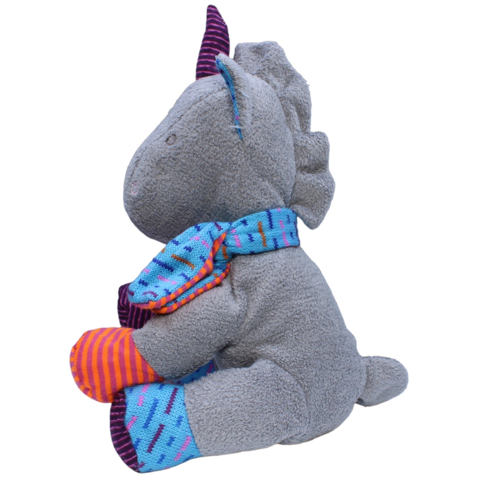 1233004 Bieco Spielwaren Einhorn, grau Kuscheltier Kumpel Leo Gebraucht