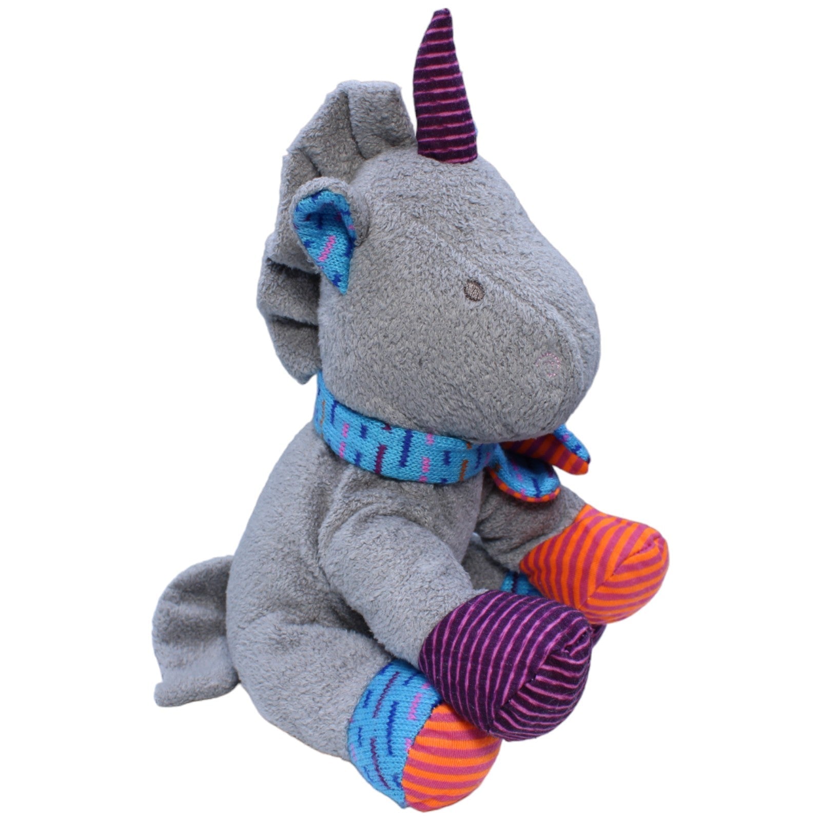 1233004 Bieco Spielwaren Einhorn, grau Kuscheltier Kumpel Leo Gebraucht