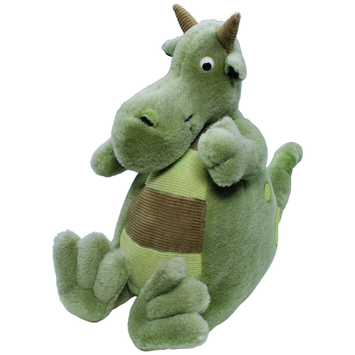 1233016 HEYE Vintage Marino Degano, Drache grün Kuscheltier Kumpel Leo Gebraucht Vintage