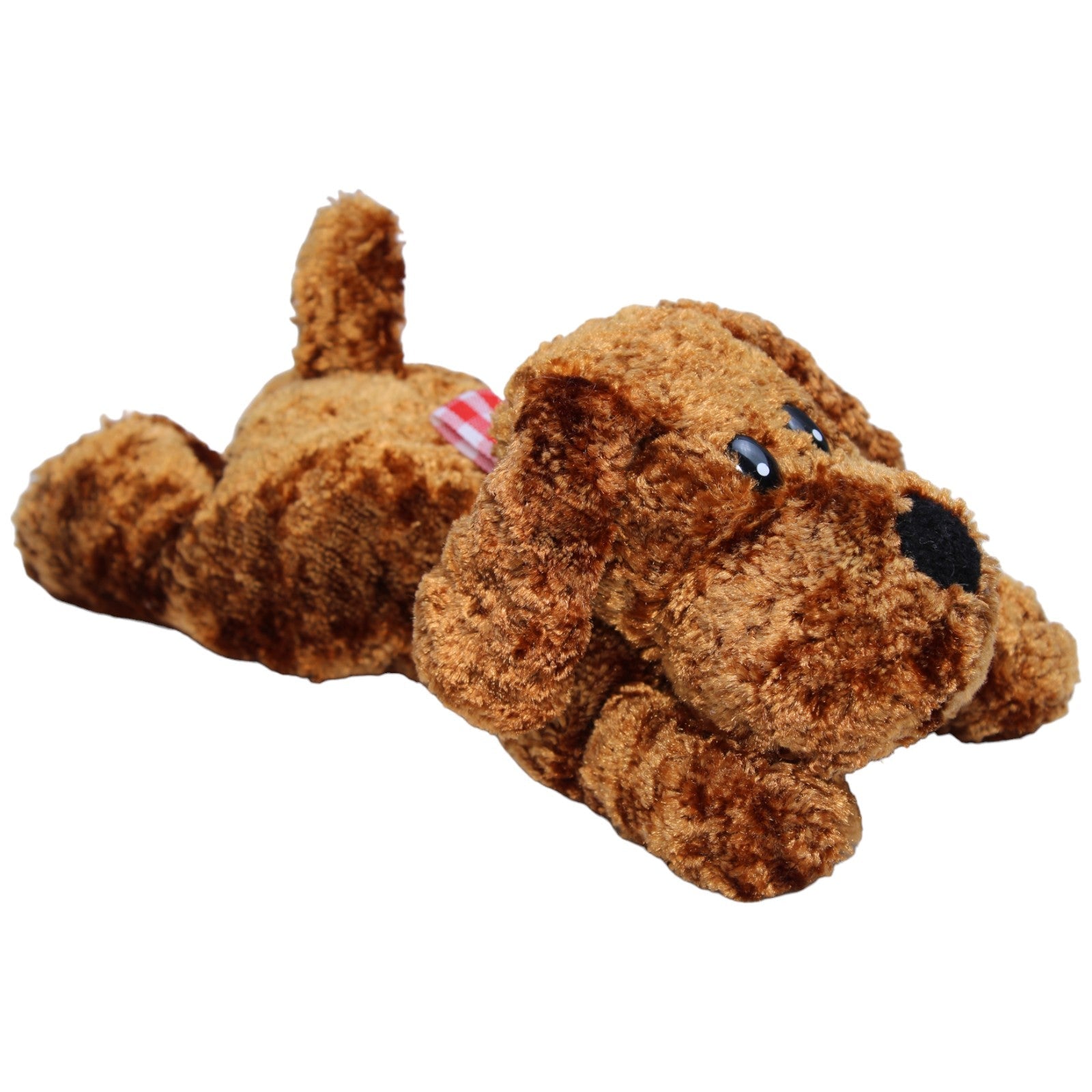 1233066 Heunec Hund mit Schleife, braun Kuscheltier Kumpel Leo Gebraucht Welpe