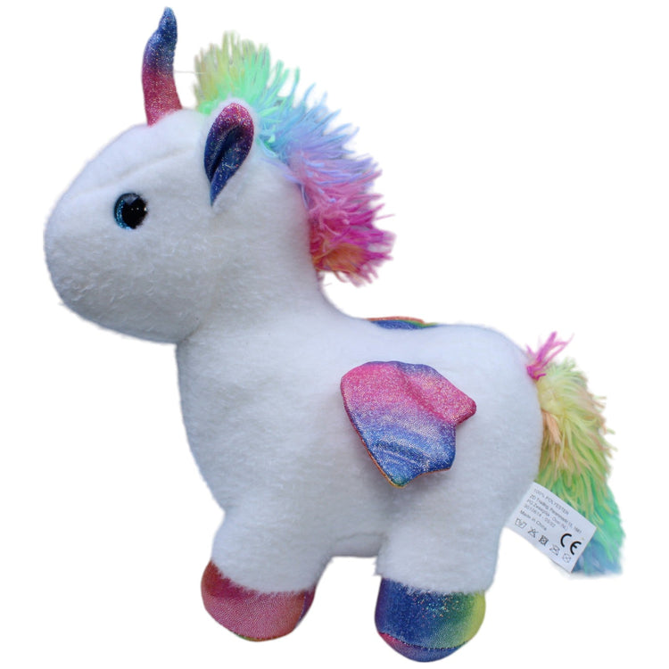 1233111 ZD Trading Glitzer Pegasus, weiß Kuscheltier Kumpel Leo Einhorn Gebraucht