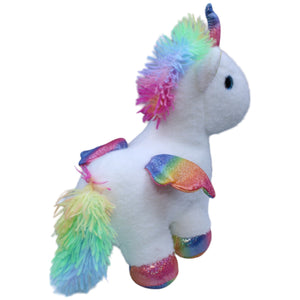 1233111 ZD Trading Glitzer Pegasus, weiß Kuscheltier Kumpel Leo Einhorn Gebraucht