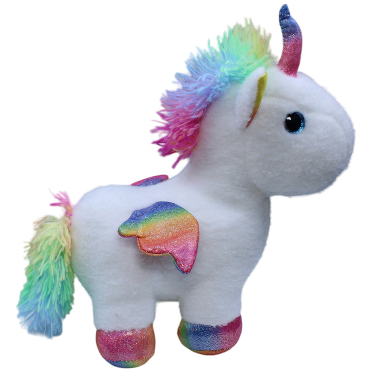 1233111 ZD Trading Glitzer Pegasus, weiß Kuscheltier Kumpel Leo Einhorn Gebraucht