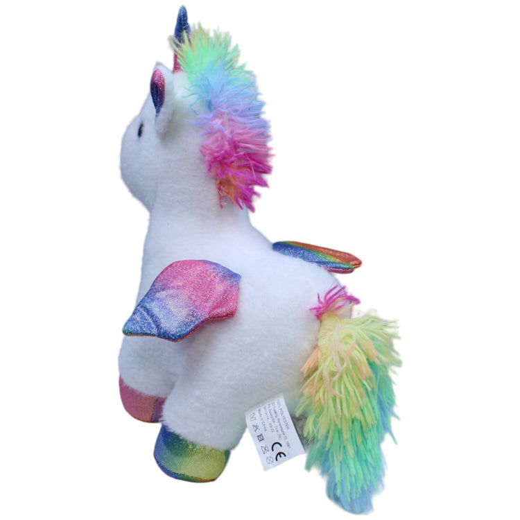 1233111 ZD Trading Glitzer Pegasus, weiß Kuscheltier Kumpel Leo Einhorn Gebraucht