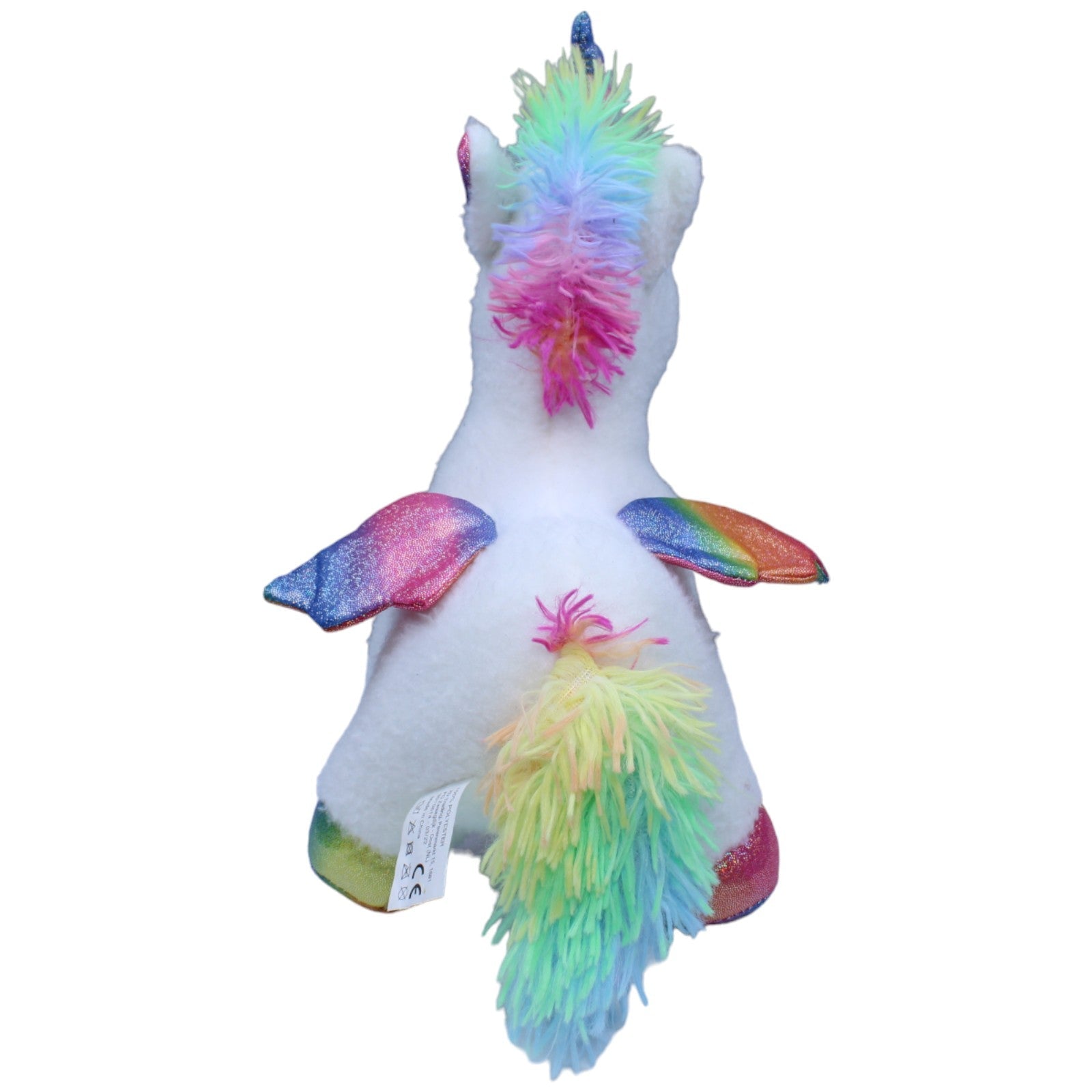 1233111 ZD Trading Glitzer Pegasus, weiß Kuscheltier Kumpel Leo Einhorn Gebraucht