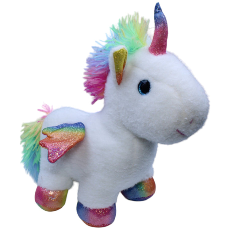 1233111 ZD Trading Glitzer Pegasus, weiß Kuscheltier Kumpel Leo Einhorn Gebraucht