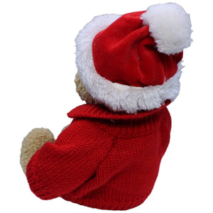 1233122 Quelle Teddybär mit Weihnachtsmütze & Pullover (Rentier) Kuscheltier Kumpel Leo Bär Gebraucht