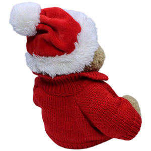 1233122 Quelle Teddybär mit Weihnachtsmütze & Pullover (Rentier) Kuscheltier Kumpel Leo Bär Gebraucht