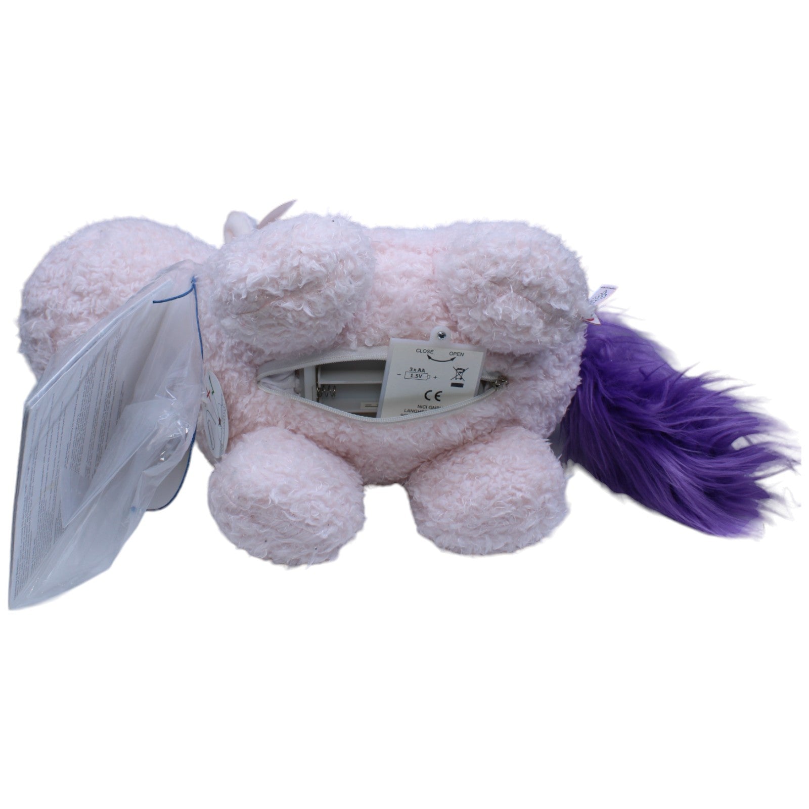 1233124 NICI Theodor & Friends, Einhorn Cloud Dreamer mit Bluetooth-Lautsprecher Lautsprecher Kumpel Leo Gebraucht