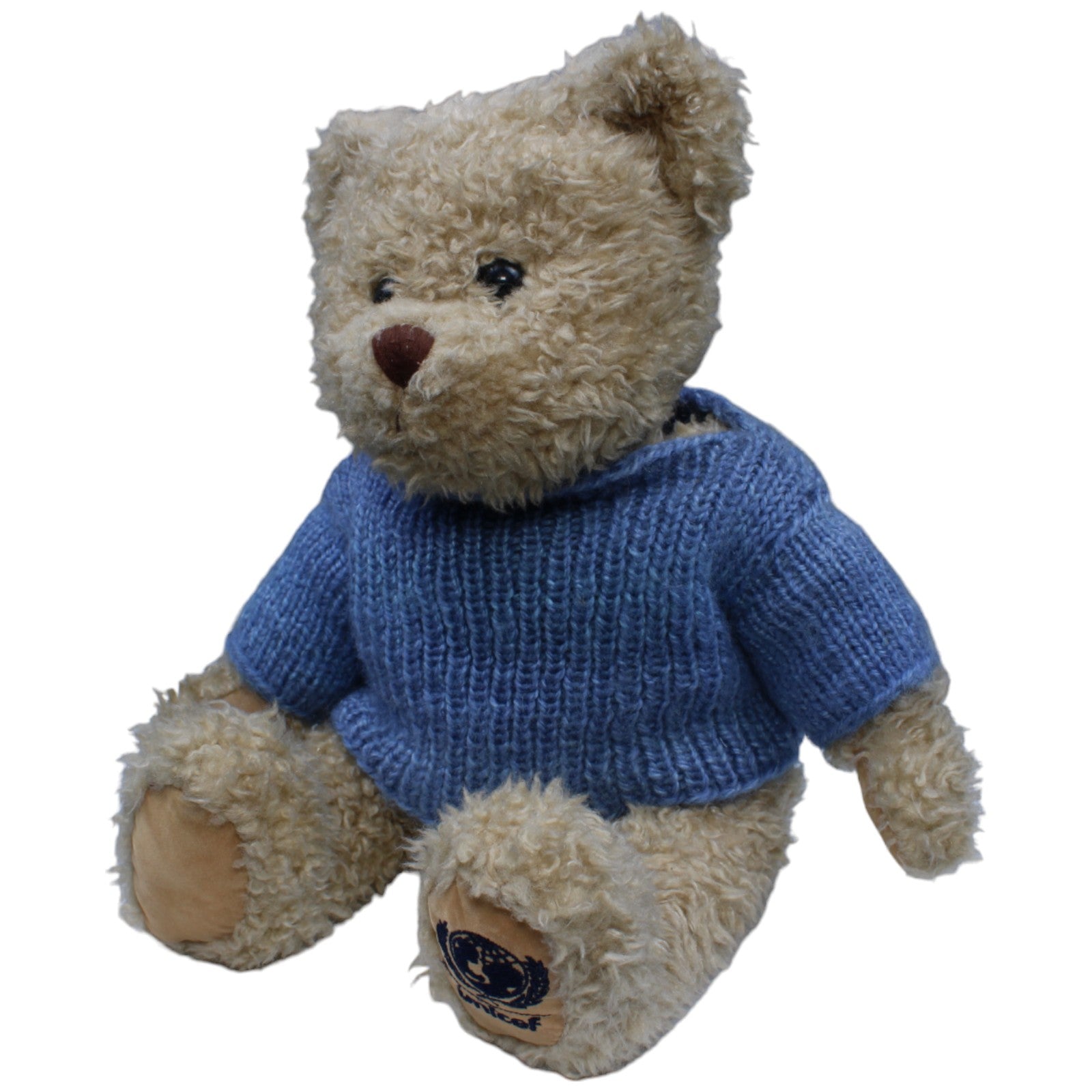 1233136 Unicef Teddybär Max mit Pullover Kuscheltier Kumpel Leo Bär Gebraucht