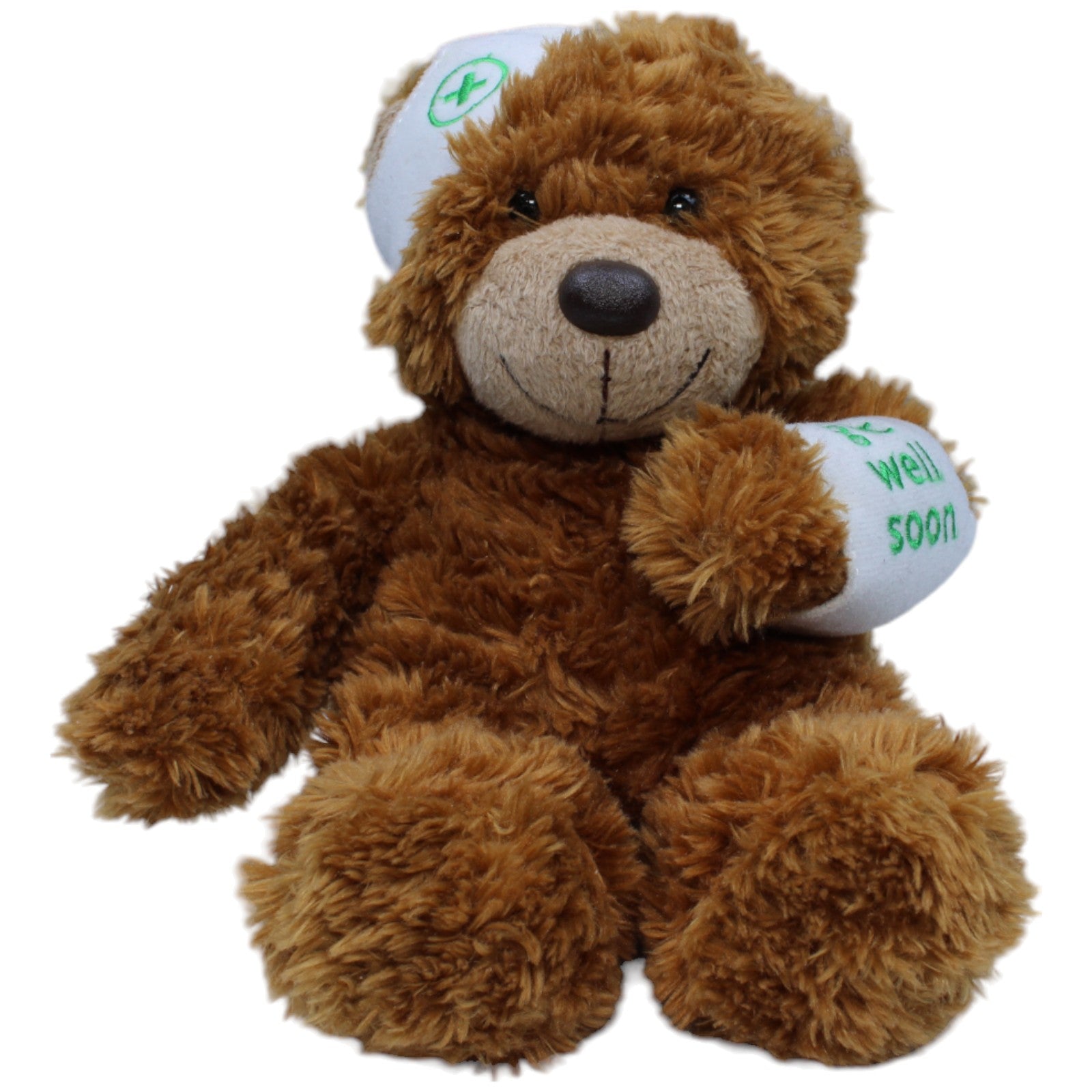 1233138 Aurora Teddybär verarztet, get well soon Kuscheltier Kumpel Leo Gebraucht