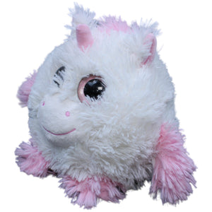 1233169 Sunkid Einhorn weiß-rosa, rund Kuscheltier Kumpel Leo Gebraucht Glubschi