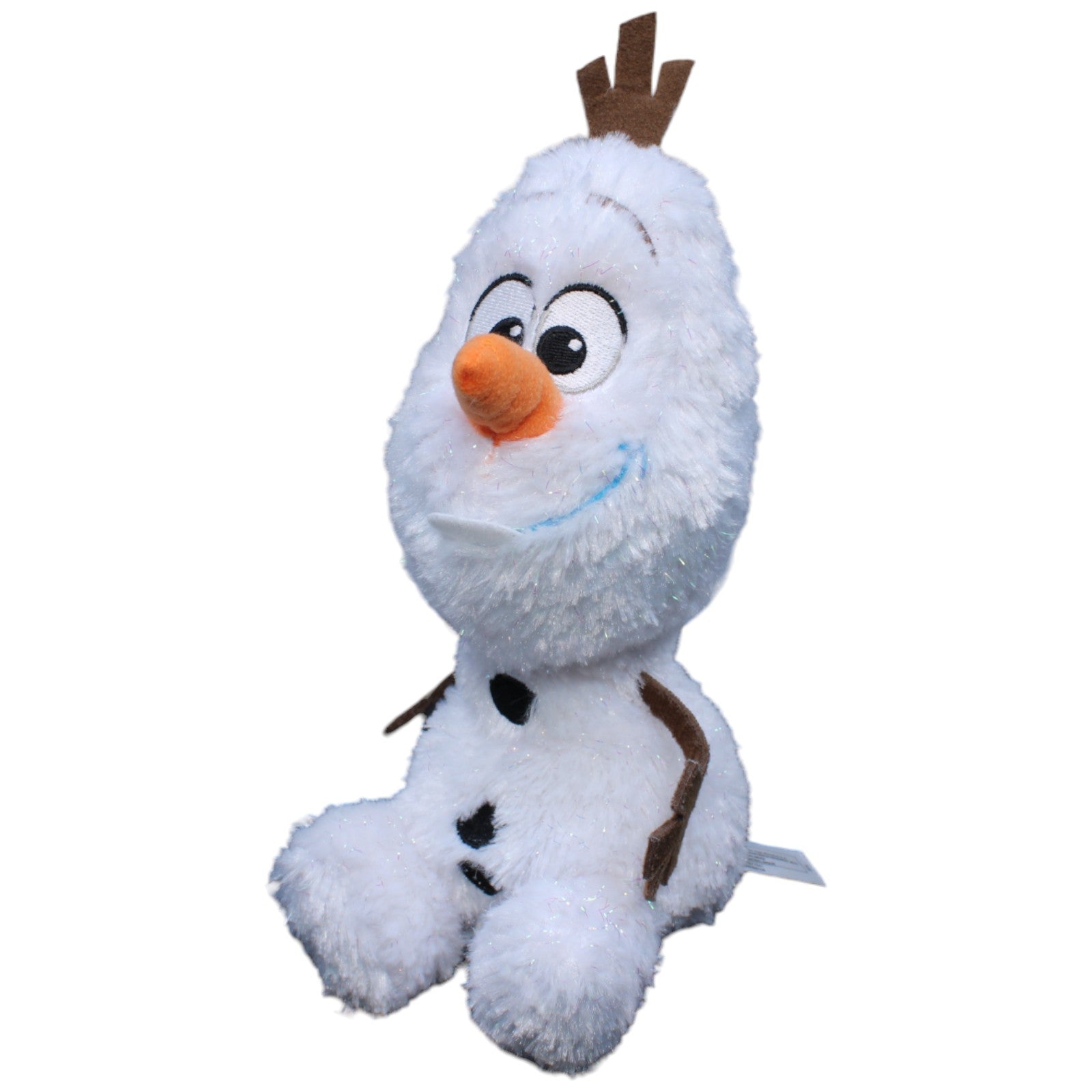 1233173 Nicotoy Schneemann Olaf aus Disney Frozen, glitzernd Plüschfigur Kumpel Leo Die Eiskönigin Disney Gebraucht