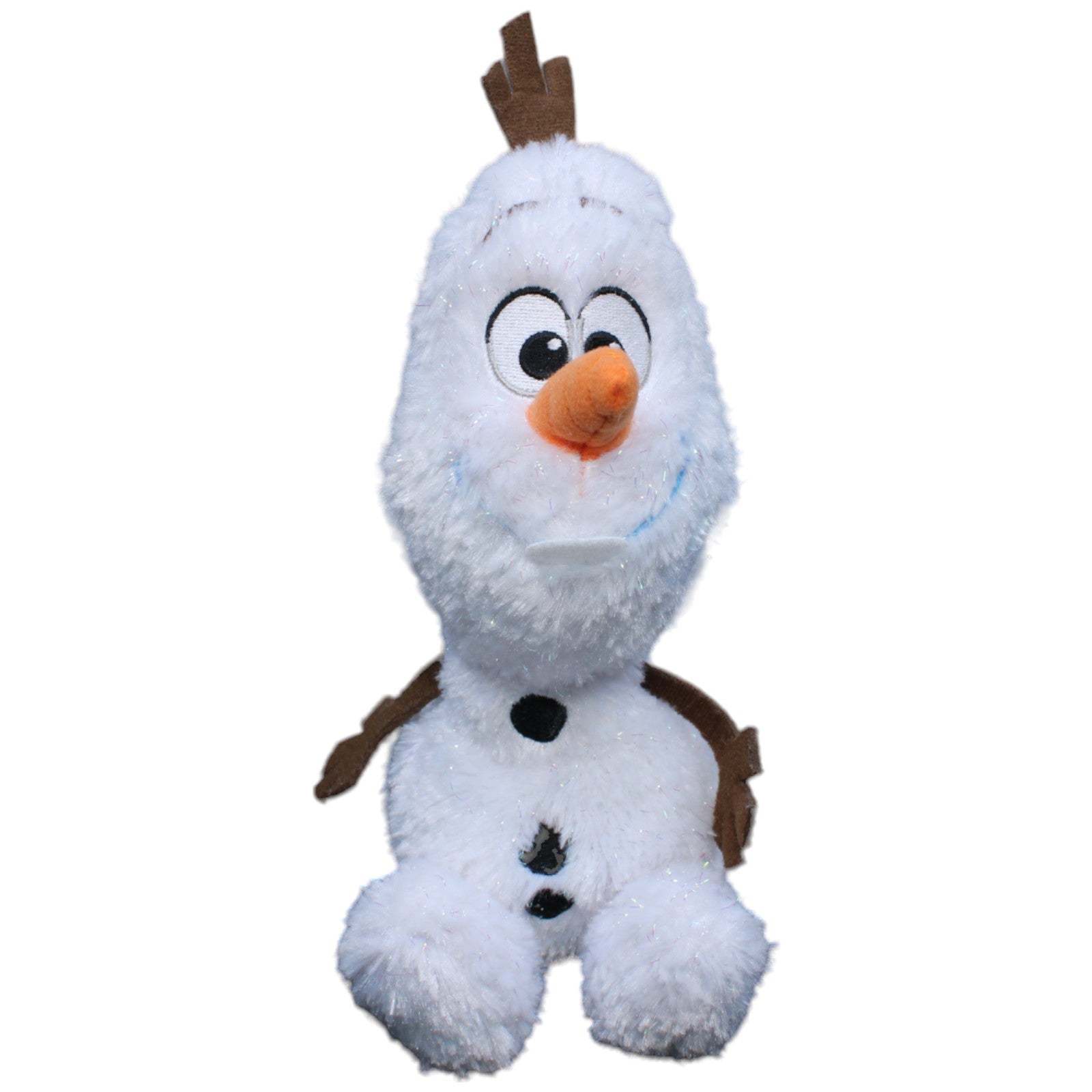 1233173 Nicotoy Schneemann Olaf aus Disney Frozen, glitzernd Plüschfigur Kumpel Leo Die Eiskönigin Disney Gebraucht