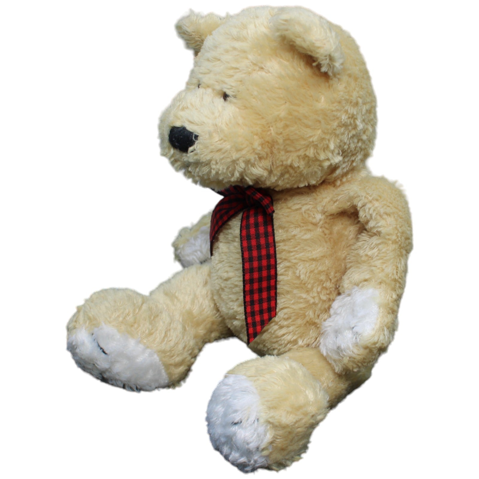 1233179 Bauer Teddybär mit roter Schleife Kuscheltier Kumpel Leo Gebraucht