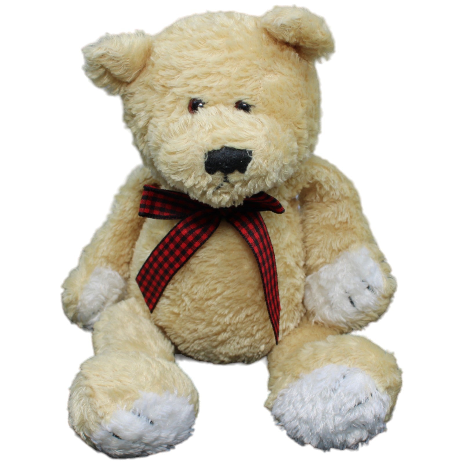 1233179 Bauer Teddybär mit roter Schleife Kuscheltier Kumpel Leo Gebraucht