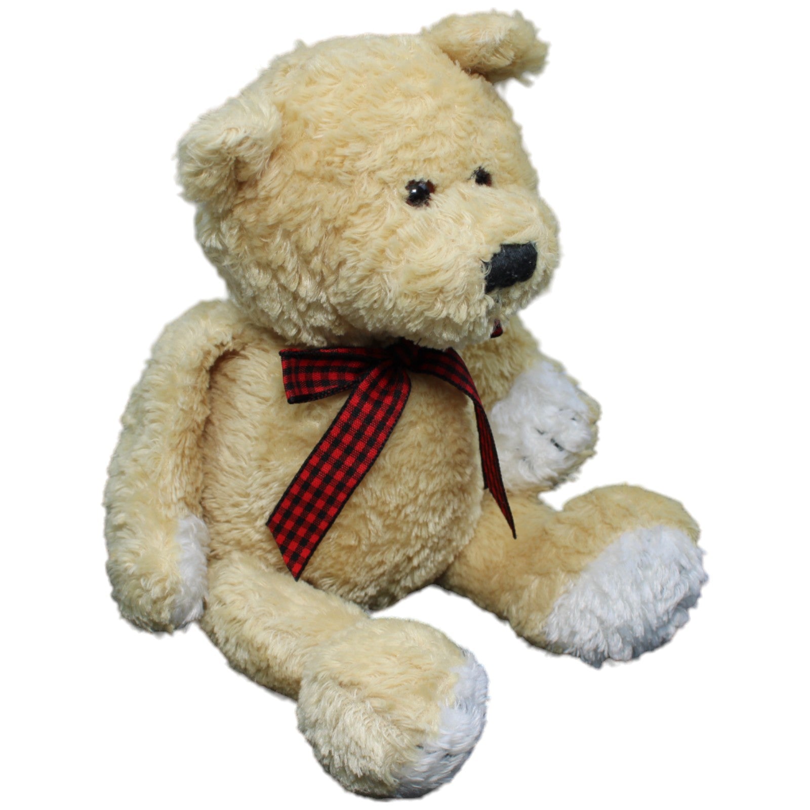 1233179 Bauer Teddybär mit roter Schleife Kuscheltier Kumpel Leo Gebraucht