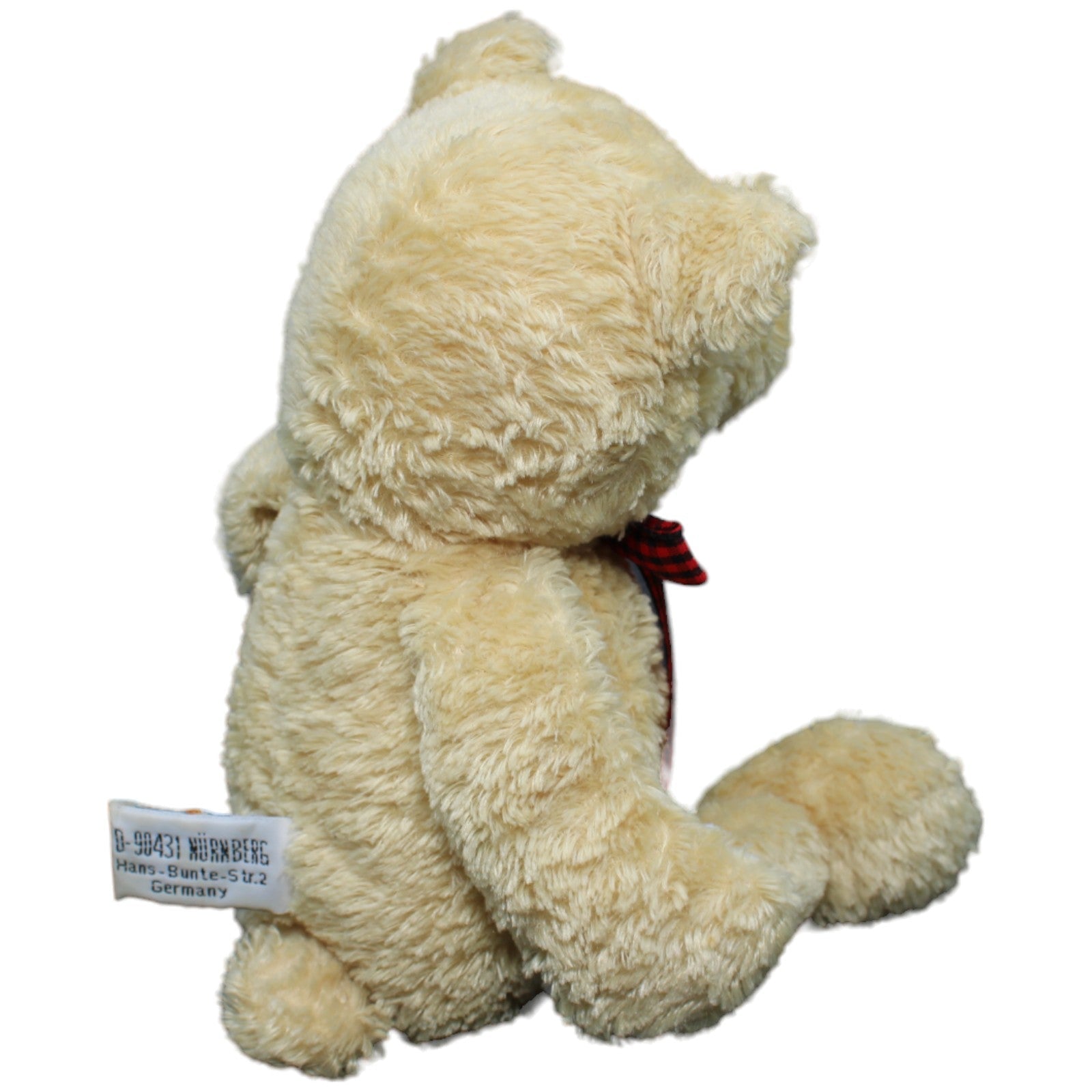 1233179 Bauer Teddybär mit roter Schleife Kuscheltier Kumpel Leo Gebraucht