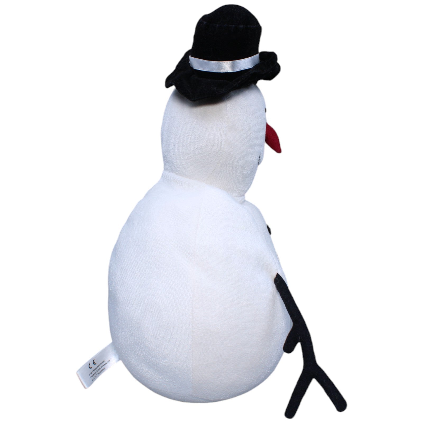 1233188 P.M.T. Koepchen Schneemann mit einem Arm und Hut Plüschfigur Kumpel Leo Gebraucht Weihnachten Winter