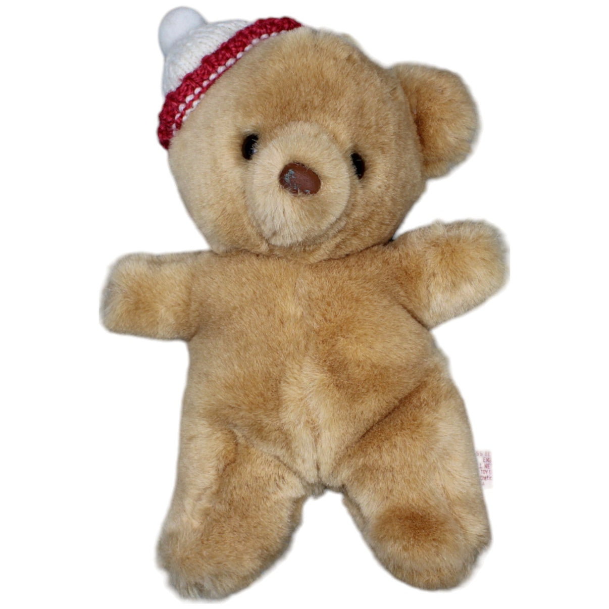 1233230 Russ Berrie Teddybär mit Strick-Mütze Kuscheltier Kumpel Leo Gebraucht